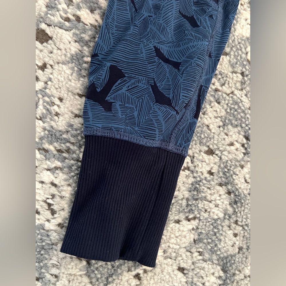 Athleta Tropical Excursion Blue Leaf Pattern High… - image 7